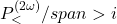  P^{(2\omega)}_</span>i 